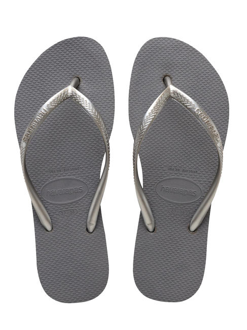 HAVAIANAS  SLIM FLATFORM Flip-flops pentru femei oțel / gri - Pantofi femei