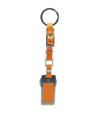 PIQUADRO  WASSILY Charm Keychain din piele și metal - Portchei