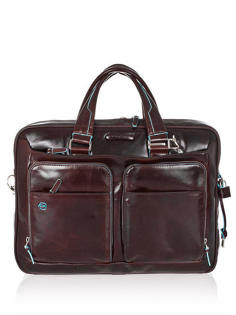 PIQUADRO Dosarul Linia BLUE SQUARE, suport pentru PC de 14 " MAHOGANY - Serviete birou