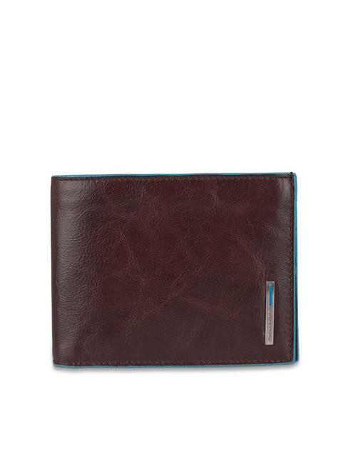 PIQUADRO Portofel BLUE SQUARE, din piele, cu RFID MAHOGANY - Portofele bărbați