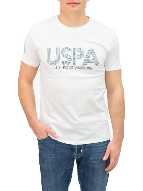 U.S. POLO ASSN.  Tricou USPA alb alb - tricou