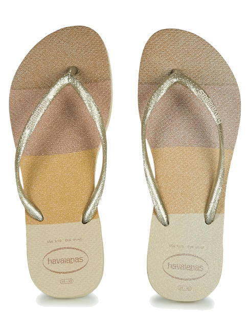 HAVAIANAS PALETTE GLOW Papuci flip-flop SAND / GRI - Pantofi femei