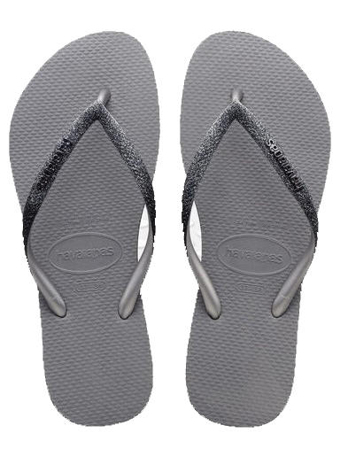 HAVAIANAS SLIM SPARKLE Papuci flip-flop oțel / gri - Pantofi femei