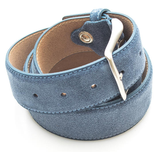 Cureaua CASUAL, din piele de piele de piele scubablue - Curele