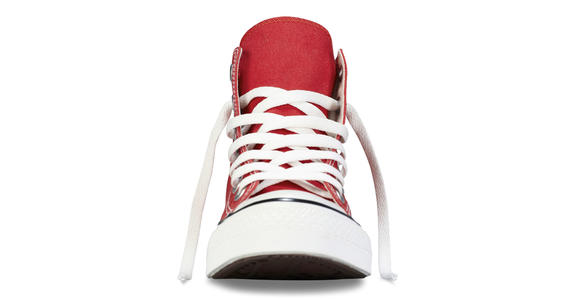 Toate stele de &icirc;naltă v&acirc;rf CHUCK TAYLOR, &icirc;n p&acirc;nză RED - Pantofi unisex