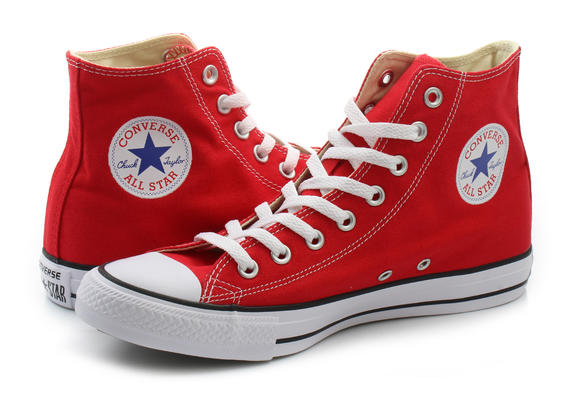 Toate stele de &icirc;naltă v&acirc;rf CHUCK TAYLOR, &icirc;n p&acirc;nză RED - Pantofi unisex