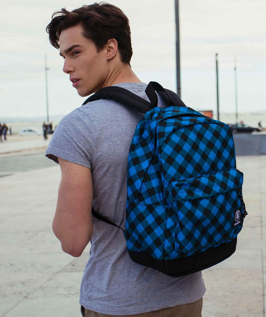 Rucsacul CARLSON Fantasy, suport pentru PC 13 " Blue Plaid - Rucsacuri pentru școală și timp liber