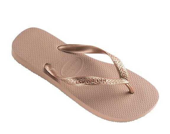 Haltere TOP TIRAS rose / aur - Pantofi femei