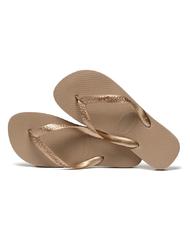 HAVAIANAS Haltere TOP TIRAS rose / aur - Pantofi femei - 4