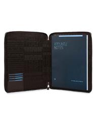PIQUADRO Pictograma Linia CARY, din piele negru - Husă pentru tabletă și organizator - 2
