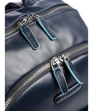 PIQUADRO Rucsac Linia BLUE SQUARE, din piele albastru - Rucsacuri pentru laptop - 3