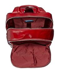 PIQUADRO Rucsac Linia BLUE SQUARE, din piele RED - Rucsacuri pentru laptop - 4