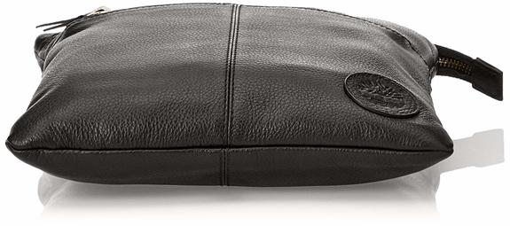 Geanta În piele BLACK - Genți de umăr bărbați