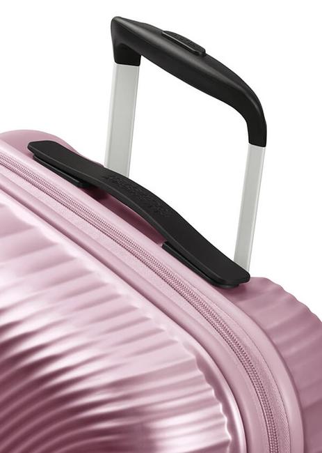Troller JETGLAM linie, bagaj de m&acirc;nă metalic roz - Bagaje de m&acirc;nă