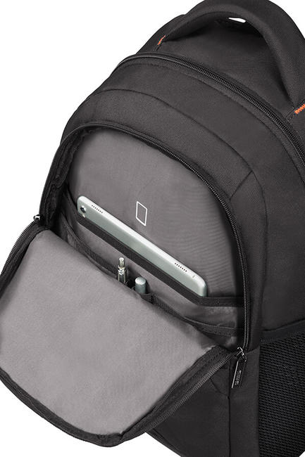 Rucsac AMERICAN TURISTER LA MUNCĂ, tabletă și computer 15,6 " BLACK / ORANGE - Rucsacuri pentru laptop
