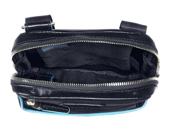 Geanta BLUE SQUARE, suport pentru tablete, din piele albastru - Genți de umăr bărbați