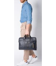 PIQUADRO Folderul URBAN, suport pentru computer 15,6 ", din piele negru - Serviete birou - 9