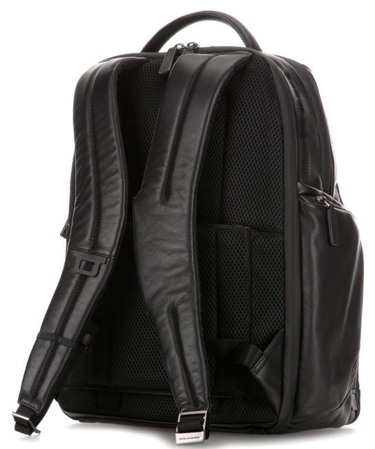 Rucsac URBAN FAST-CHECK, suport pentru computer 15,6 ", din piele negru - Rucsacuri pentru laptop