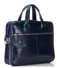 PIQUADRO Dosarul Linia BLUE SQUARE, suport pentru PC de 14 " albastru - Serviete birou - 2