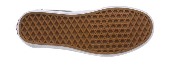 Adidași  joși WARD, din piele de căprioară și pânză NEGRU / ALB - Pantofi femei