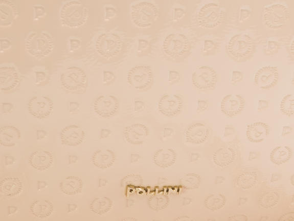 Patrimoniul reliefat Geantă de m&acirc;nă, cu curea de umăr nud - Genți femei