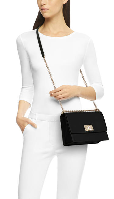 1927 Mic Geantă de umăr, din piele negru - Genți femei