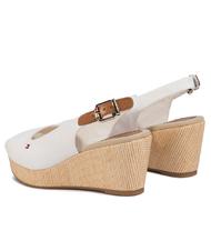 TOMMY HILFIGER TOMMY HILFIGHER Elba Sandale cu fustă fildeș - Pantofi femei - 5