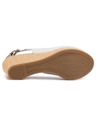 TOMMY HILFIGER TOMMY HILFIGHER Elba Sandale cu fustă fildeș - Pantofi femei - 7