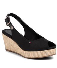 TOMMY HILFIGER TOMMY HILFIGHER Elba Sandale cu fustă BLACK - Pantofi femei - 2