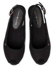 TOMMY HILFIGER TOMMY HILFIGHER Elba Sandale cu fustă BLACK - Pantofi femei - 4