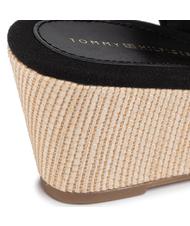 TOMMY HILFIGER TOMMY HILFIGHER Elba Sandale cu fustă BLACK - Pantofi femei - 5