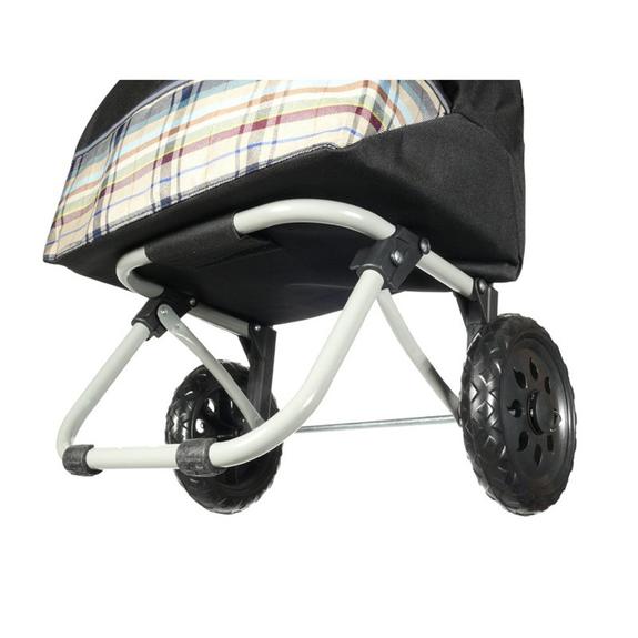 Cosul de cumparaturi  Medium Sarcină de p&acirc;nă la 15 kg negru - Troller de cumpărături