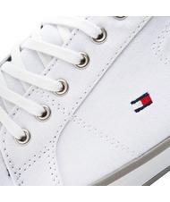 TOMMY HILFIGER  ARLOW Adidași din țesătură alb - Pantofi bărbați - 4