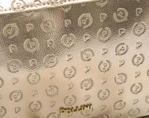 Patrimoniul reliefat Geantă pentru umăr platină - Genți femei