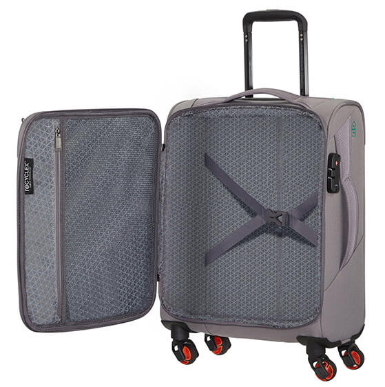 Trolley AMERICAN TURISTER ECO WONDER, bagaje de m&acirc;nă &icirc;n RECYCLEX &trade; gri - Bagaje de m&acirc;nă