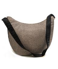 BORBONESE LUNA BAG MEDIUM Geantă LUNA Hobo, Mediu OP / NATURAL / NEGRU - Genți femei - 2