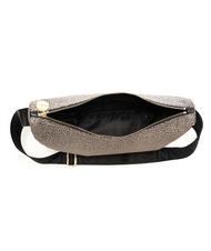 BORBONESE LUNA BAG MIDDLE ECO LINE LUNA Geantă de umăr din material textil jet op OP / NATURAL / NEGRU - Genți femei - 5