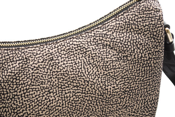 LUNA BAG SMALL ECO LINE Geantă LUNA Hobo, Mic OP / NATURAL / NEGRU - Genți femei