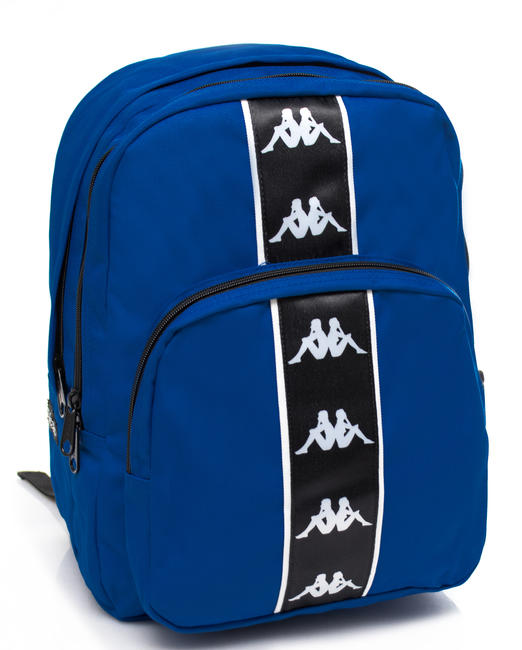  Rucsac din material textil, cu compartiment dublu ALBASTRU REGAL - Rucsacuri pentru școală și timp liber