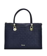 POLLINI Patrimoniul  Embossed Geantă de umăr, cu curea de umăr albastru - Genți femei - 4