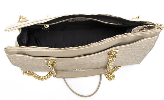 Patrimoniul  Embossed Geantă de umăr, cu curea de umăr ICE - Genți femei