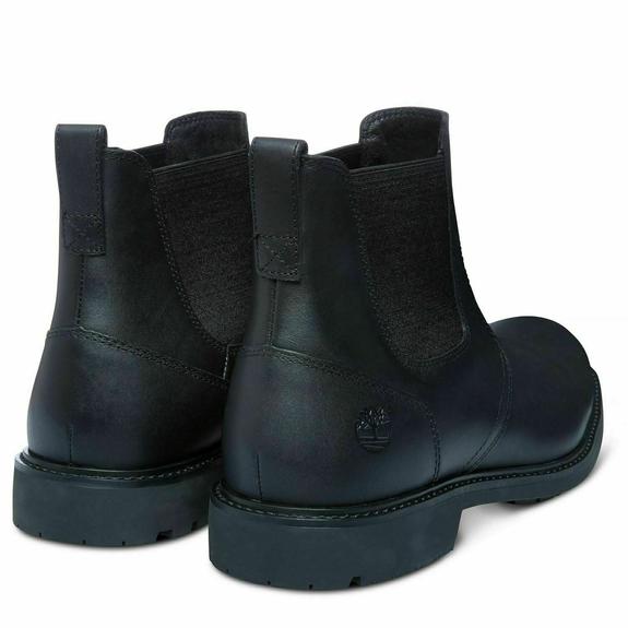  STORMBUCKS Botine din piele BLACK - Pantofi bărbați