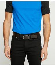 ARMANI EXCHANGE LOGO Curea reversibilă NEGRU / MARO MARE - Curele - 4