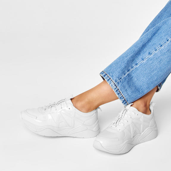 A|X Adidași cu chunky OP WHITE - Pantofi femei