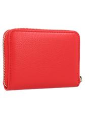 COCCINELLE  Mini portofel METALLIC SOFT din piele ROSU POLONESC - Portofele femei - 3
