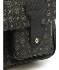 POLLINI Patrimoniul clasic Geantă de umăr, din PVC negru - Genți femei - 4