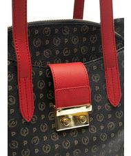 POLLINI  PATRIMONIU CLASSIC Geantă de umăr lac negru - Genți femei - 4