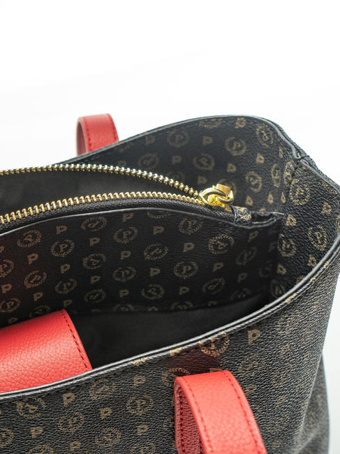  PATRIMONIU CLASSIC Geantă de umăr lac negru - Genți femei