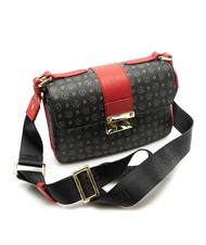 POLLINI  PATRIMONIU CLASSIC Geantă de umăr lac negru - Genți femei - 2