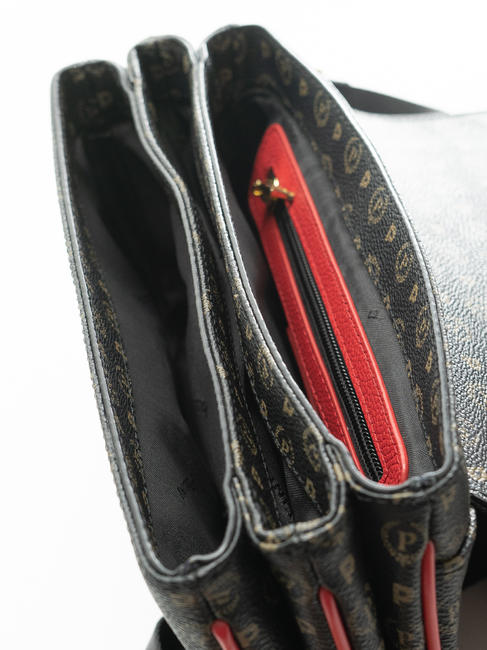  PATRIMONIU CLASSIC Geantă de umăr lac negru - Genți femei